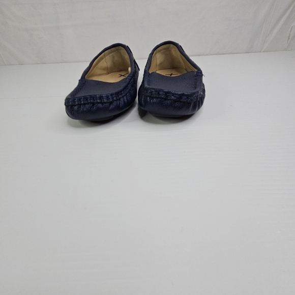 Janie And Jack Boy Connor Navy Leather New Driving Shoes Dress Kid Size 10 - Picture 6 of 15